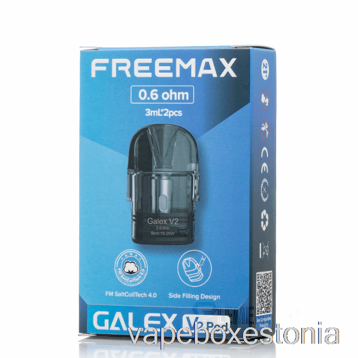 Vape Box Estonia Freemax Galex V2 Asenduspadjad 0,6oomi Galex V2 Kaustad